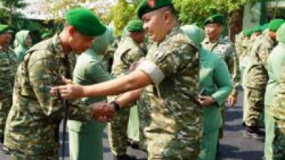 74 Prajurit Kodim Bojonegoro Naik Pangkat, Dandim: Semakin Tinggi Pangkat, Tanggung Jawab Makin Berat!